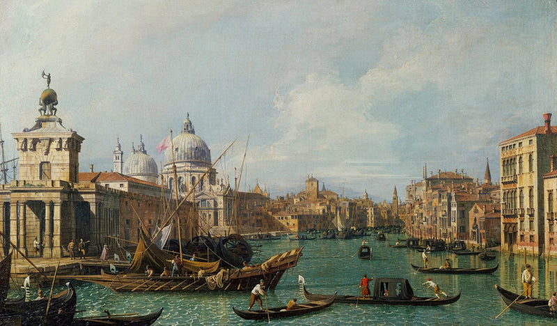 Venecia: el Gran Canal de la Salute hacia la Carità - Canaletto