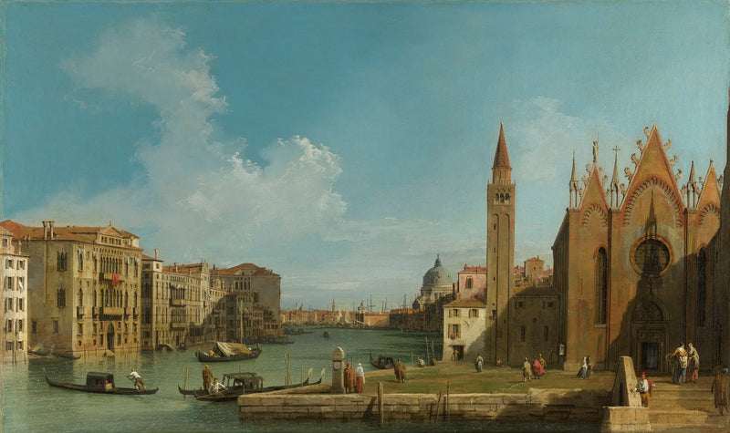 Venecia: El Gran Canal de Santa Maria della Carità en la Laguna de San Marcos - Canaletto