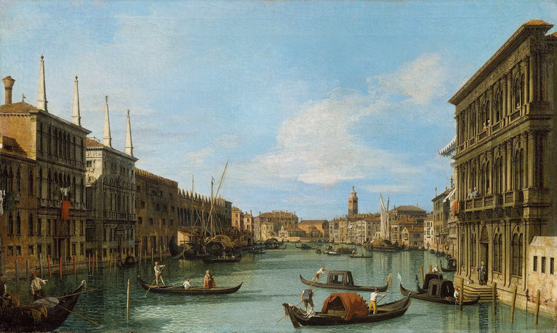 Venecia: el Gran Canal del Palacio Vendramin-Calergi hacia San Geremia - Canaletto