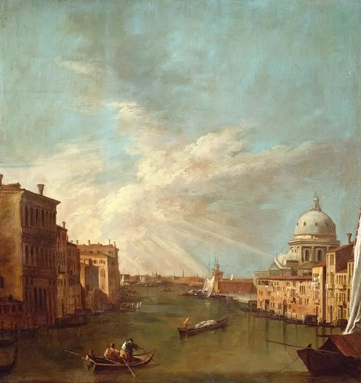 Venecia: el Gran Canal hacia el bacino, con Santa Maria della Salute - Canaletto