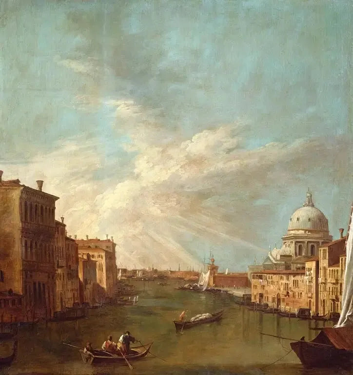 Venecia: el Gran Canal hacia el bacino, con Santa Maria della Salute - Canaletto