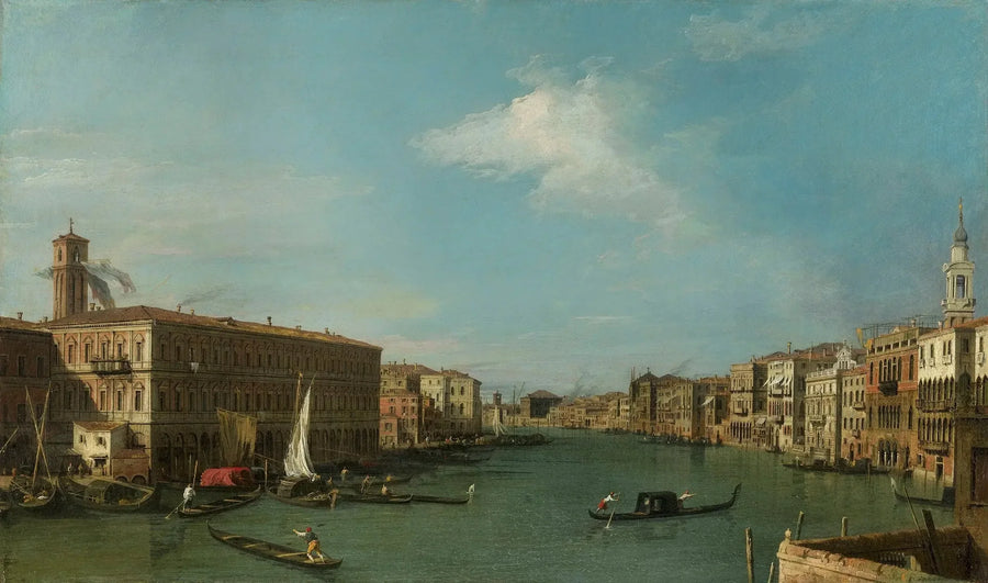 Venecia: el Gran Canal hacia el Norte desde el Rialto - Canaletto