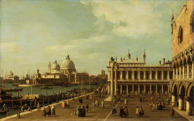 Venecia: el Molo con Santa Maria della Salute - Canaletto