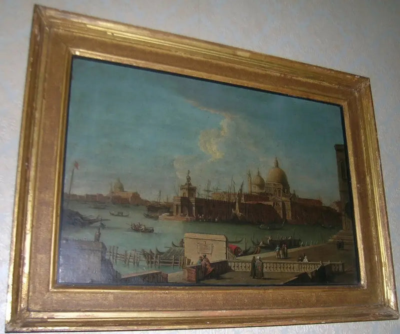 Venecia: el Molo hacia la Aduana y Santa Maria della Salute - Canaletto