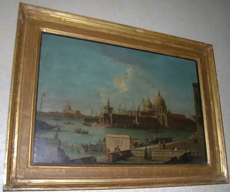 Venecia: el Molo hacia la Aduana y Santa Maria della Salute - Canaletto