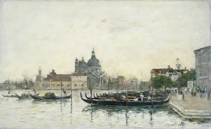 Venecia, el Molo - Eugène Boudin
