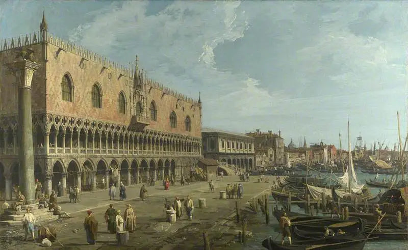 Venecia: el palacio del Dogo y la Riva degli Schiavoni - Canaletto