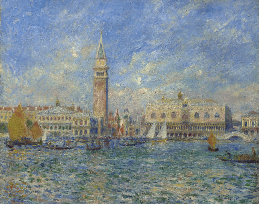 Palacio de los Doges, Venecia - Pierre-Auguste Renoir