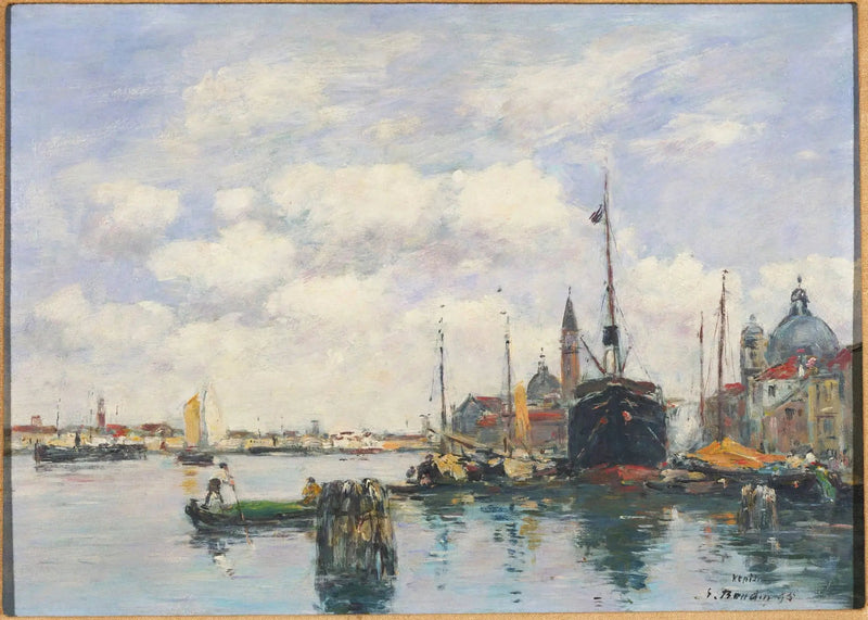Venecia – Paisaje marino en la Giudecca - Eugène Boudin