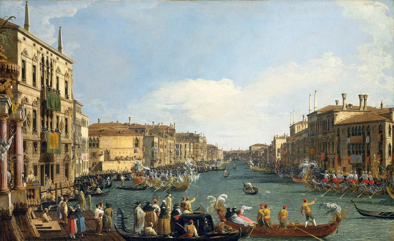 Venecia: Regata en el Gran Canal - Canaletto