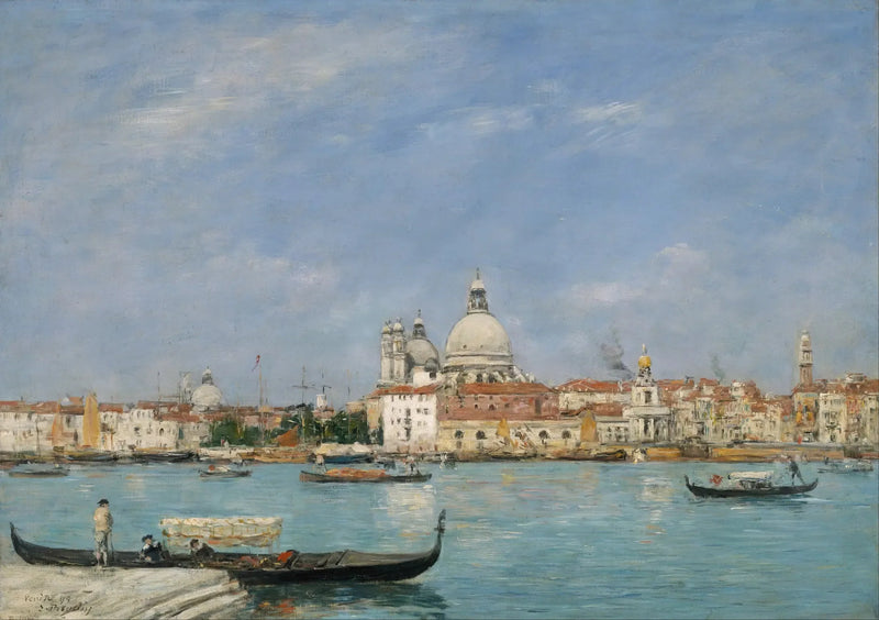Venecia, Santa María della Salute de San Giorgio - Eugène Boudin
