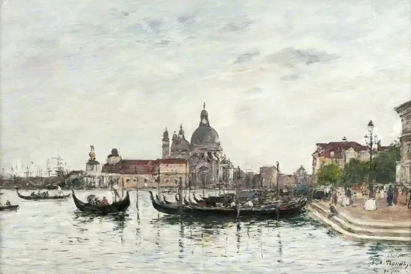 Venecia: Santa Maria della Salute y la Dogana vistas desde el otro lado del Gran Canal - Eugène Boudin