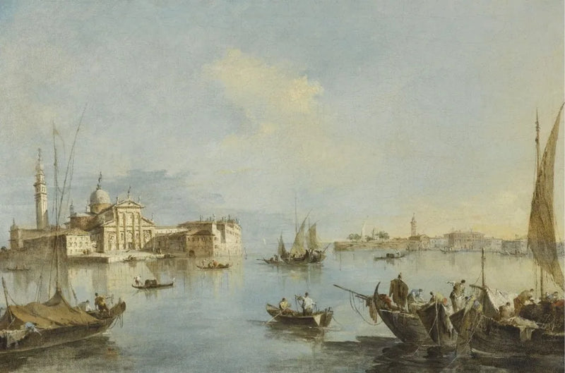 Venecia, vista de la iglesia de San Giorgio Maggiore con el final de la Giudecca - Francesco Guardi