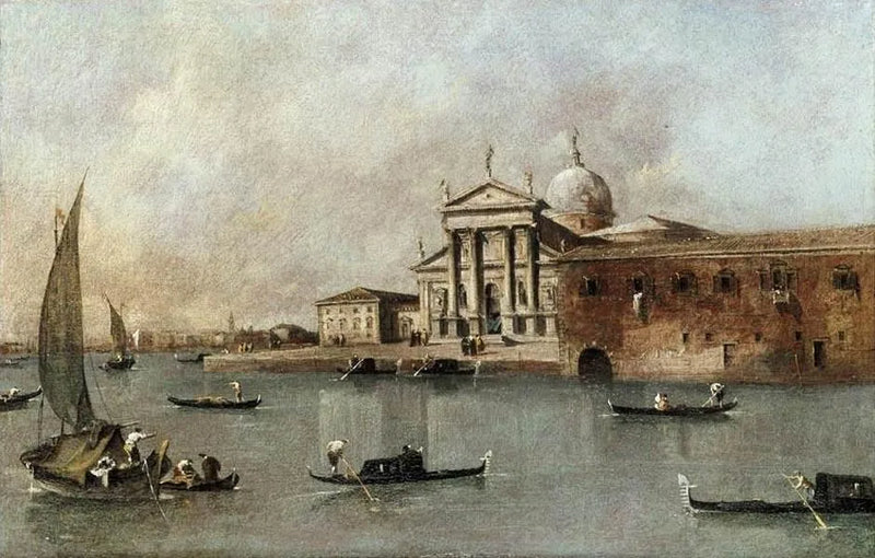 Venecia: Vista de la iglesia de San Giorgio Maggiore desde la Giudecca - Francesco Guardi