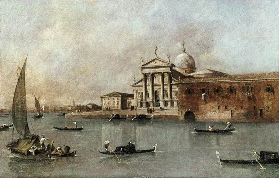 Venecia: Vista de la iglesia de San Giorgio Maggiore desde la Giudecca - Francesco Guardi