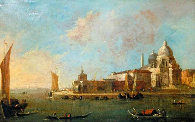 Venecia: vista de Santa Maria della Salute y de la Dogana - Francesco Guardi