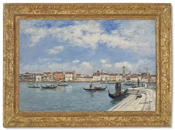 Venecia, vista tomada desde San Giorgio - Eugène Boudin