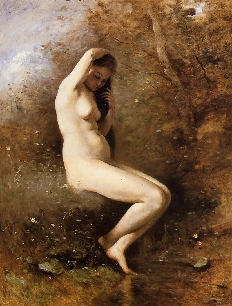 Venus en el baño - Jean-Baptiste Camille Corot