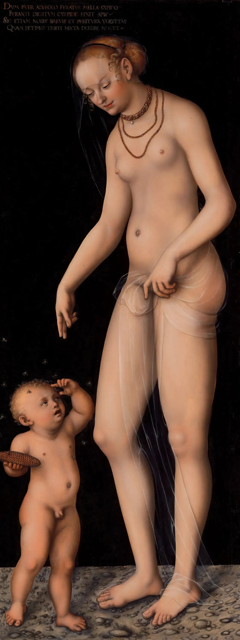 Venus con Amor, la ladrona de miel - Lucas Cranach el Viejo