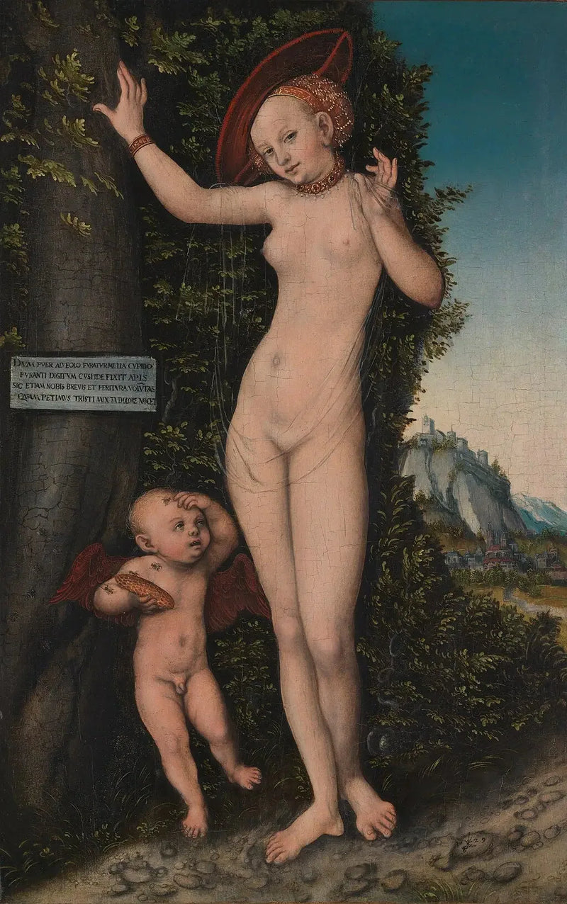 Venus con Cupido, el ladrón de miel - Lucas Cranach el Viejo