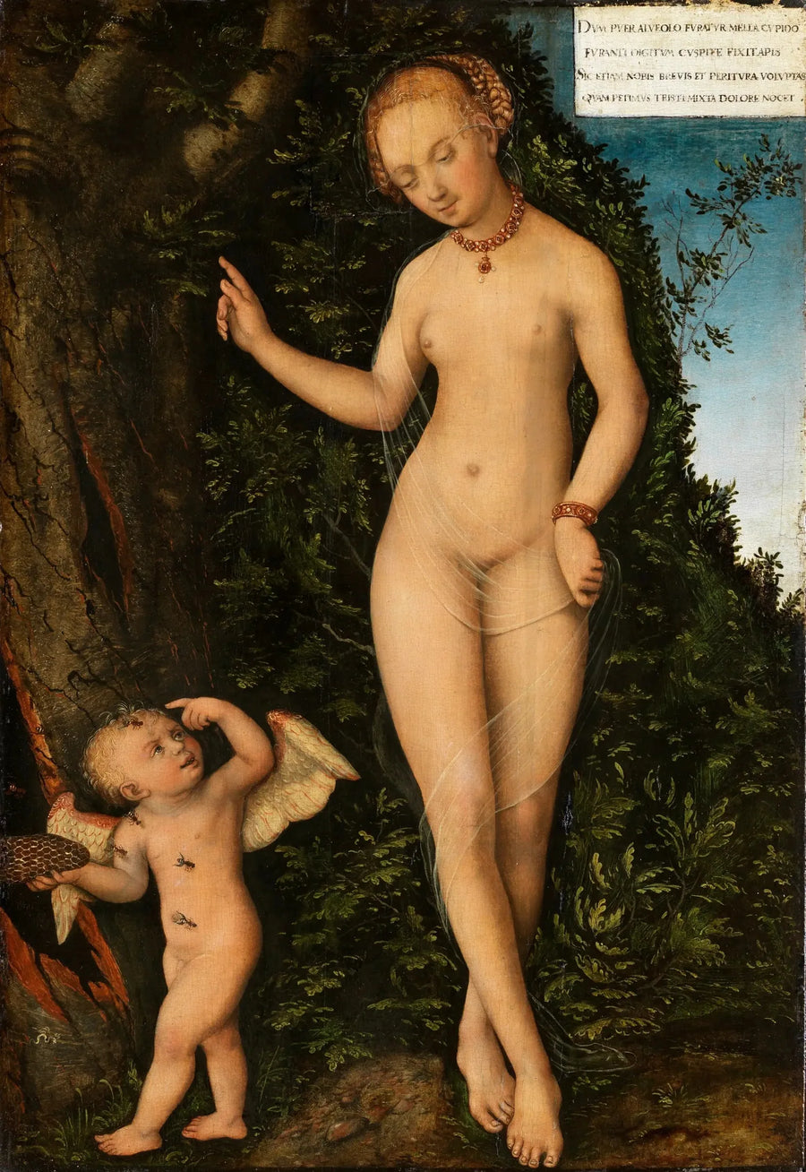 Venus con Cupido, el ladrón de miel - Lucas Cranach el Viejo