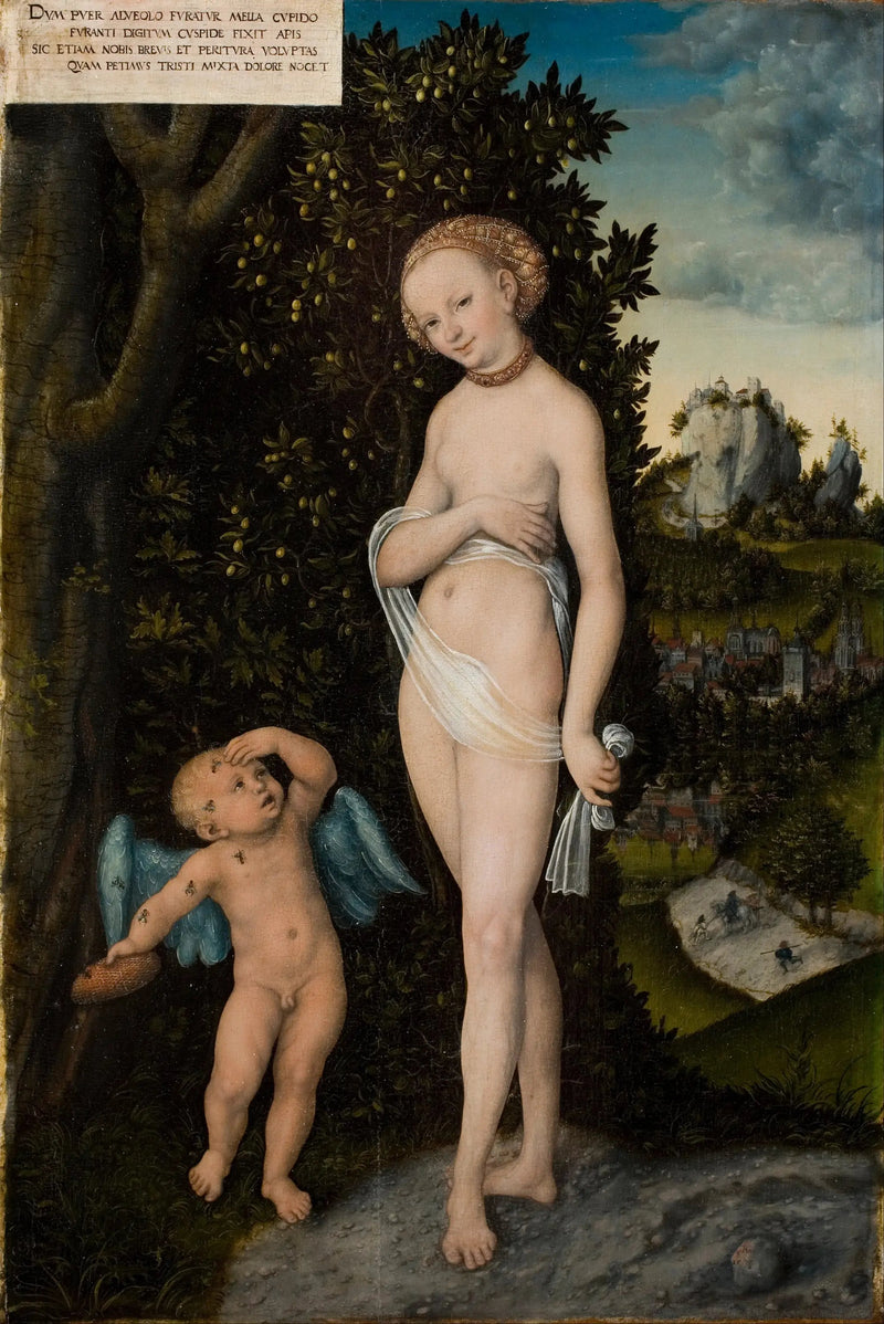 Venus con Cupido, el ladrón de miel - Lucas Cranach el Viejo