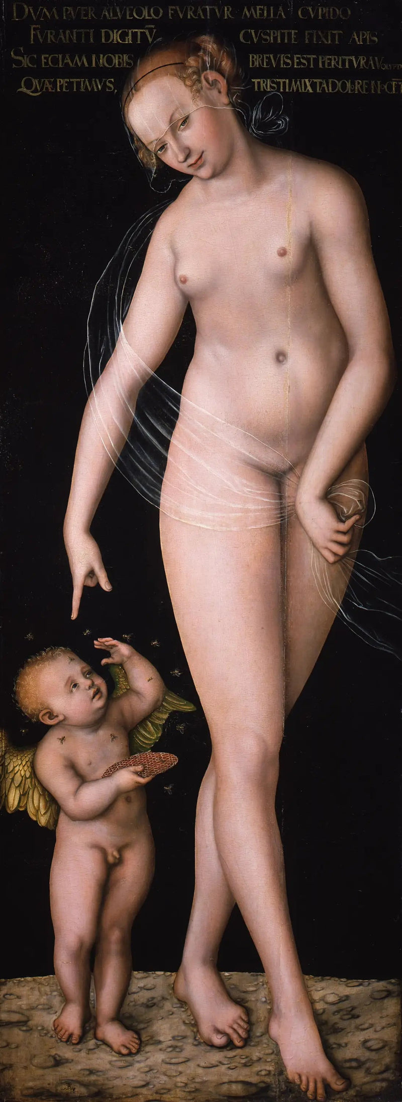 Venus con Cupido, el ladrón de miel - Lucas Cranach el Viejo