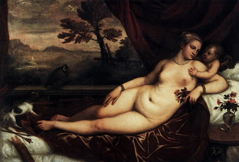 Venus con Cupido - Tiziano