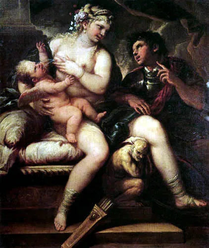 Venus, Cupido y Marte - Luca Giordano