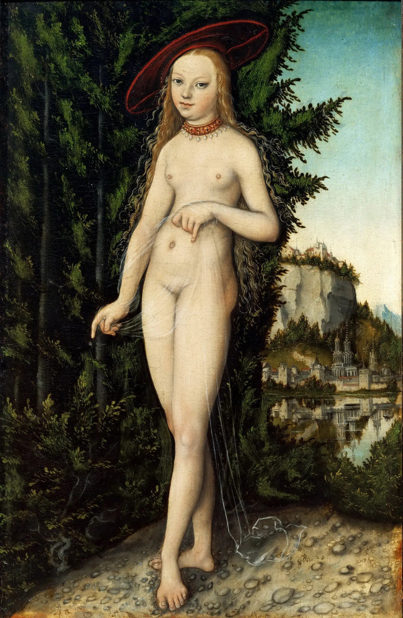 Venus de pie en un paisaje - Lucas Cranach el Viejo