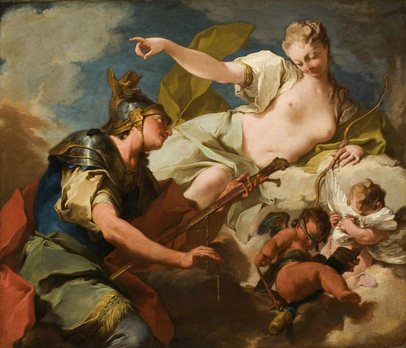 Venus da armas a Eneas - Giovanni Battista Pittoni