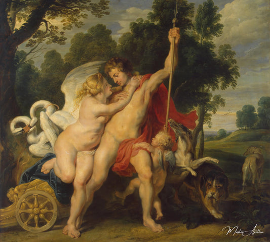 Vénus et Adonis - Peter Paul Rubens - Reproductions de tableaux et peintures haut de gamme