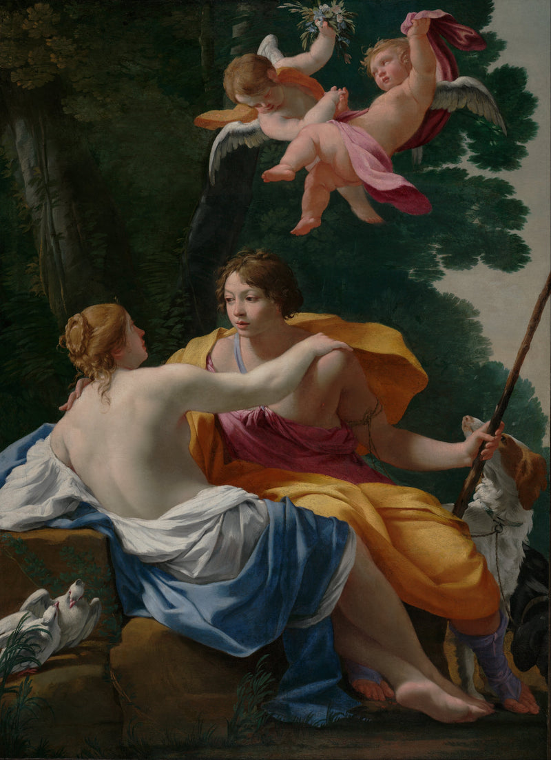 Venus y Adonis - Simon Vouet
