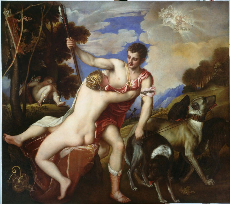 Venus y Adonis - Tiziano