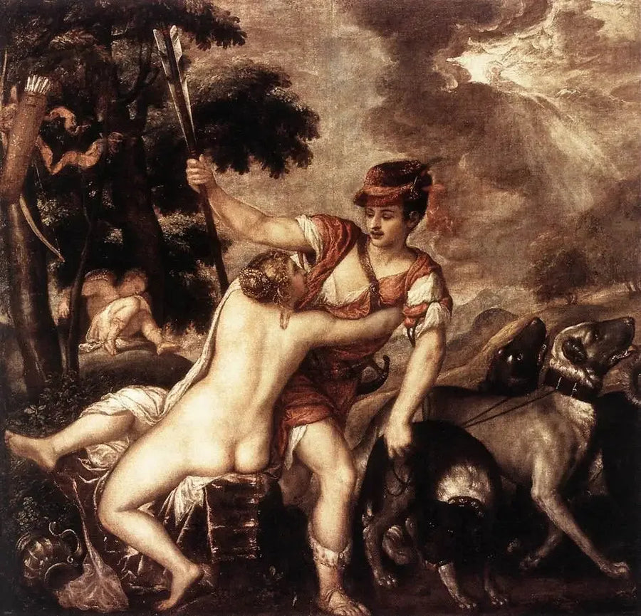 Venus y Adonis - Tiziano