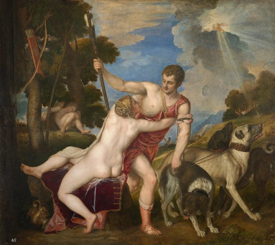 Venus y Adonis - Tiziano