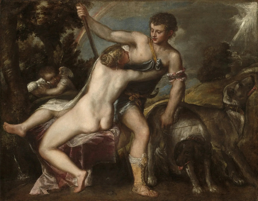 Venus y Adonis - Tiziano
