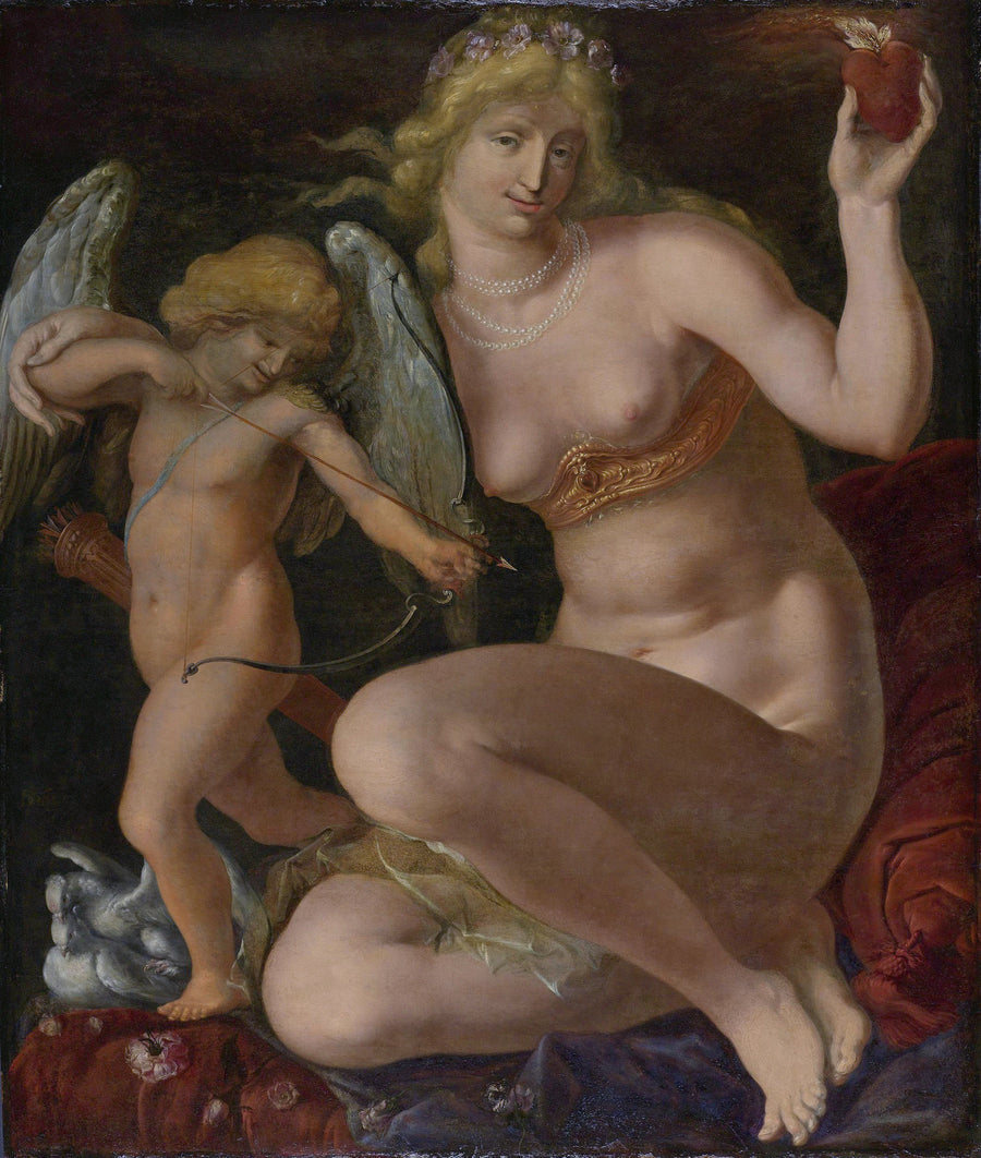 Vénus et Amor - Jacques de Gheyn le jeune