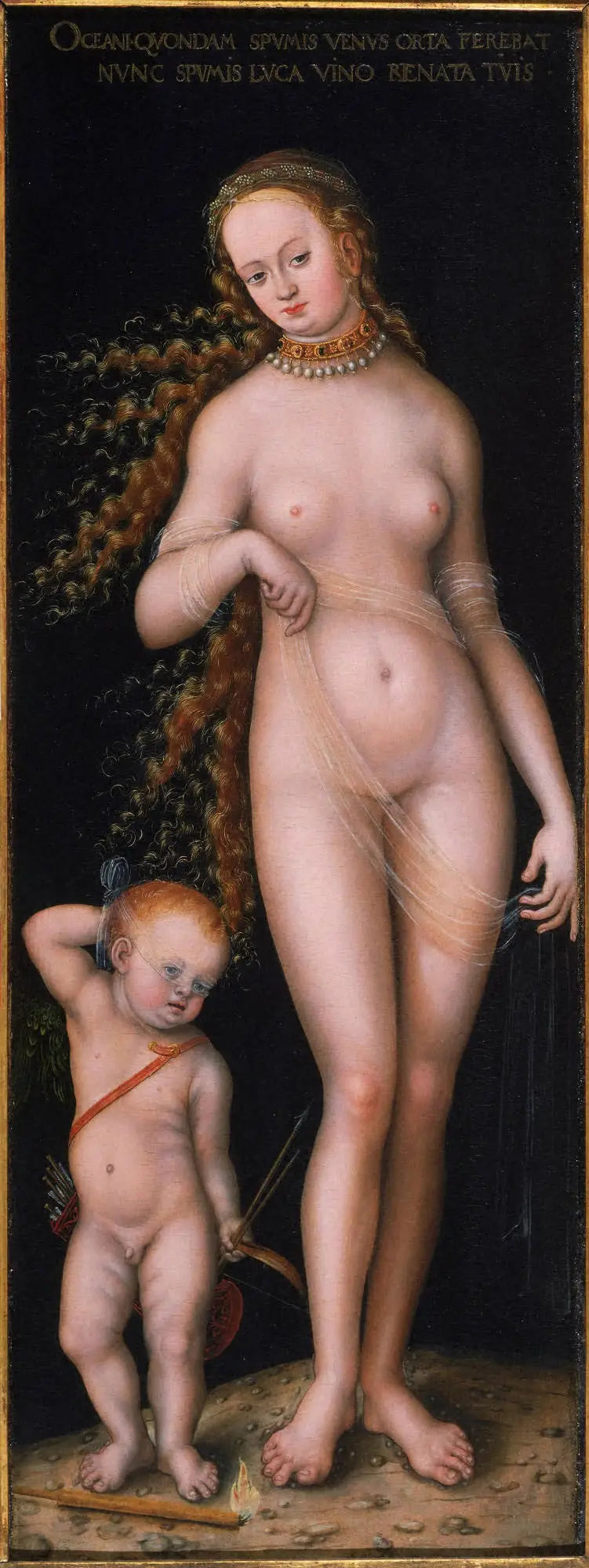 Venus y Amor - Lucas Cranach el Viejo