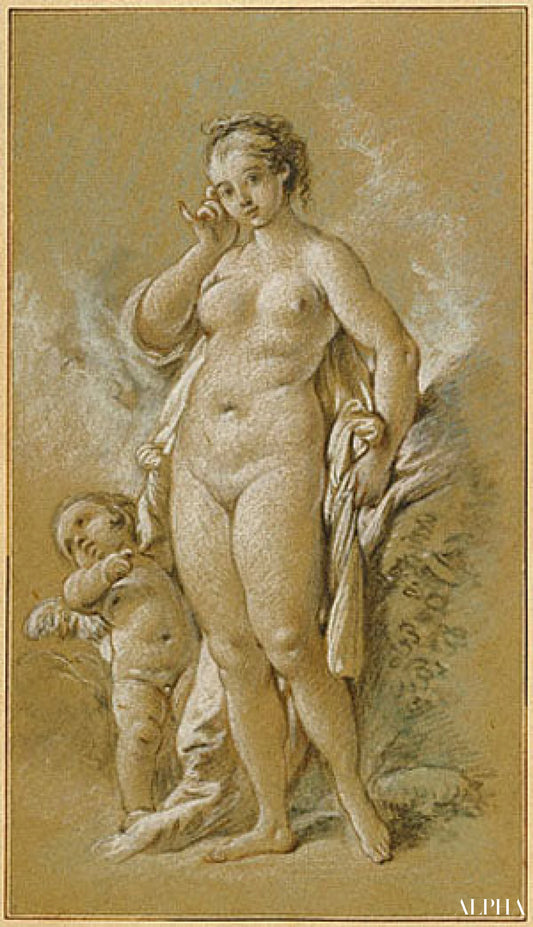Venus and Cupid - François Boucher - Reproductions de tableaux et peintures haut de gamme