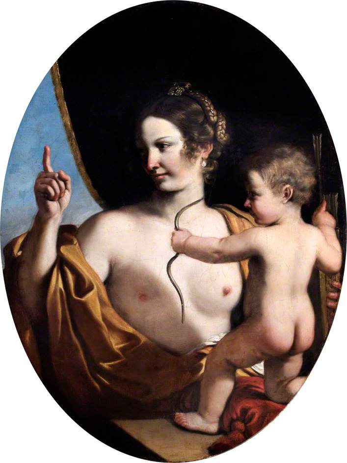 Venus y Cupido - Guercino