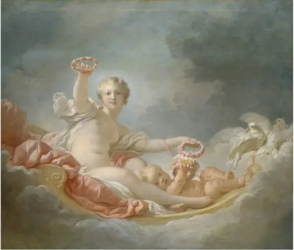 Venus y Cupido (Día) - Jean-Honoré Fragonard