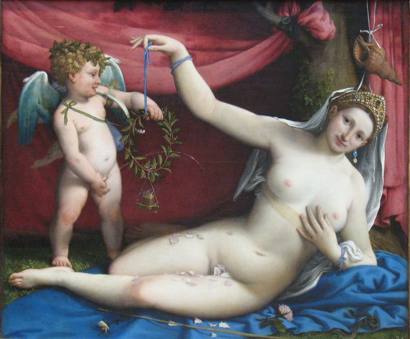 Venus y Cupido - Lorenzo Lotto