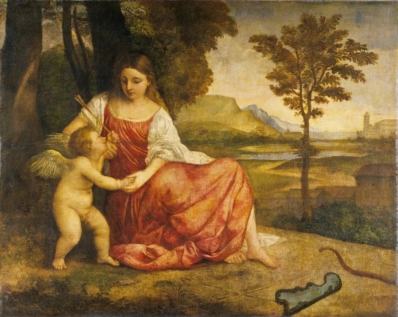 Venus y Cupido - Titian