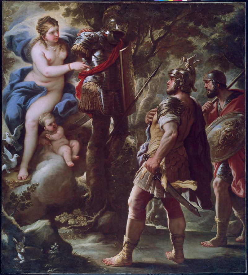 Venus y Eneas - Luca Giordano