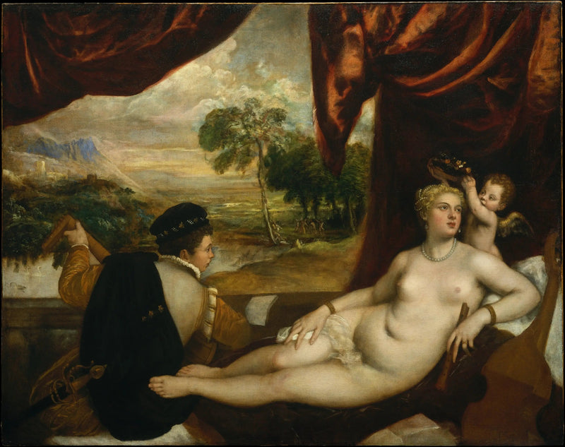 Venus y el jugador de laúd - Tiziano