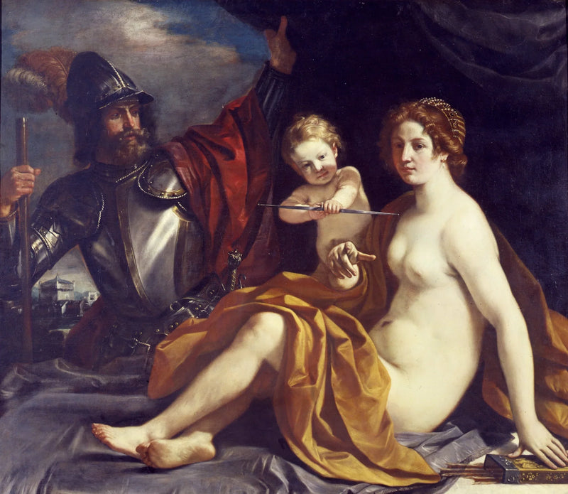 Venus, Marte y el Amor - Guercino