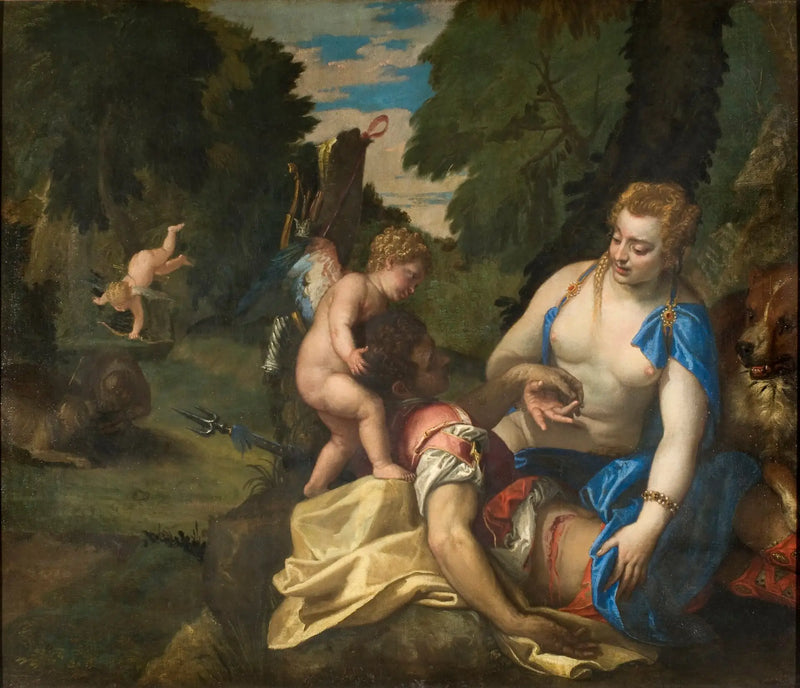 Venus llorando a Adonis - Paul Véronèse