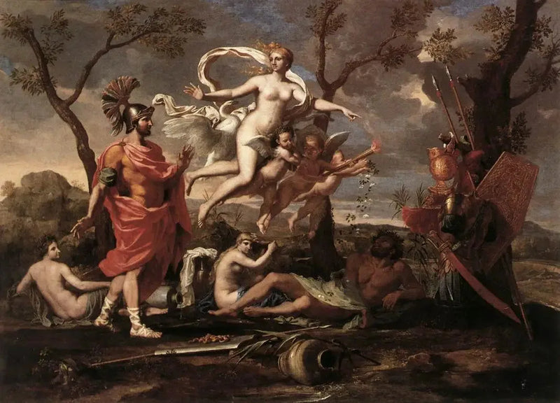 Venus presenta a Eneas las armas forjadas por Vulcano - Nicolas Poussin