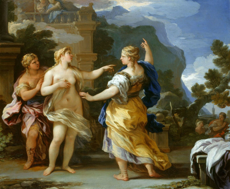Venus castiga a Psique con una mancha - Luca Giordano
